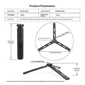 Transform Your Mobile Photography with the Aluminum Alloy Desktop Tripod