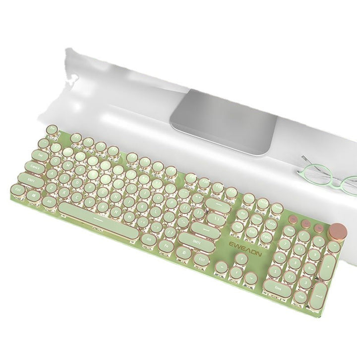 Unleash Your Typing Experience with the Prewalker V20 Mechanical Keyboard Steampunk Wired
