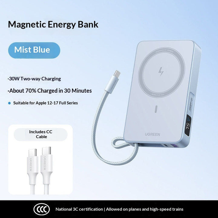 Discover the Power of Convenience with the Magnetic Wireless Power Bank Ah 20W Portable