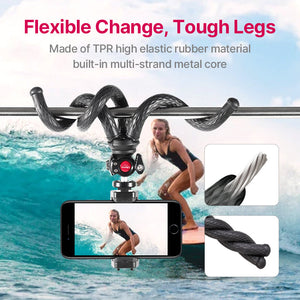 Capture Life's Moments Perfectly with the Black Octopus Mobile Phone Clip Gimbal Tripod Set